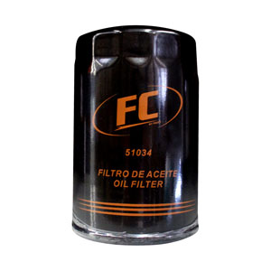 FILTRO DE ACEITE FC FC51034 CHERY GRAND TIGER / FORD ECOSPORT / FIESTA 1.6 / FOCUS / CHEROKEE LIBERTY