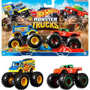 CARRO HOT WHEELS MONSTER TRUCKS DOBLE HWN66